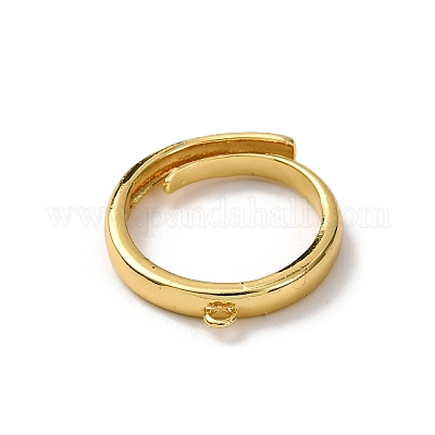 Ringbasis aus Messing&nbsp;KK-NH0007-13G-1