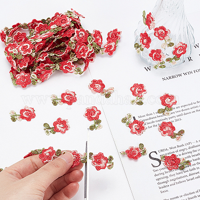 Multi-color Embroidery Floral Lace Trim for Dressmaking