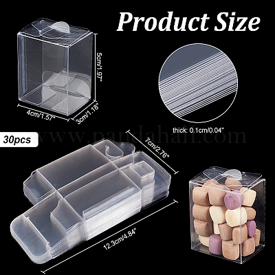 Scatole regalo in plastica trasparente&nbsp;CON-WH0086-045-1