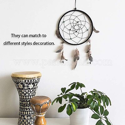 12 Pcs Macrame Rings Hoops, Metal Rings, Metal Dream Catcher, DIY