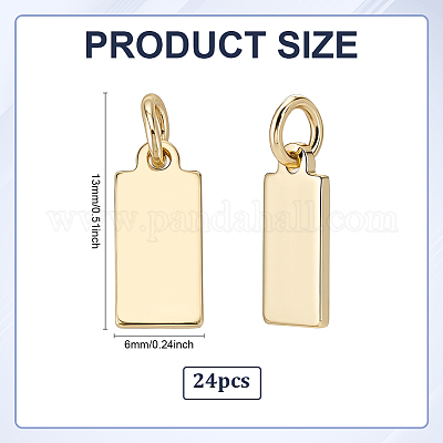 24 Stück Messinganhänger&nbsp;KK-PH0013-68-1