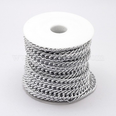 Wholesale 3.28 Feet Decorative Chain Aluminium Twisted Chains Curb Chains 