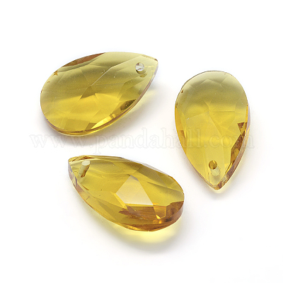 Facettierten Glas-Anhänger&nbsp;X-GLAA-F069-L-A14-1