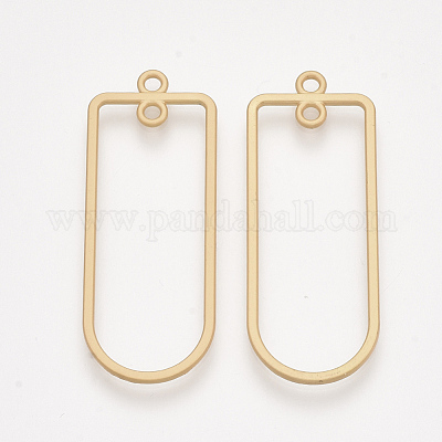Colgantes de eslabones de 2 bucle de aleación de superficie lisa&nbsp;PALLOY-T067-54MG-1
