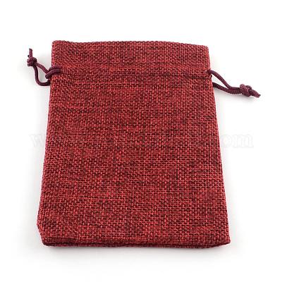 Pochettes en toile de jute&nbsp;ABAG-Q050-13x18-06-1