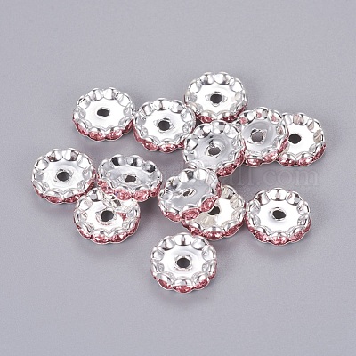 Messing Strass Zwischen perlen&nbsp;X-RB-A014-L12mm-27S-1