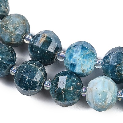 Chapelets de perles en apatite naturelle&nbsp;G-G182-B42-06-1