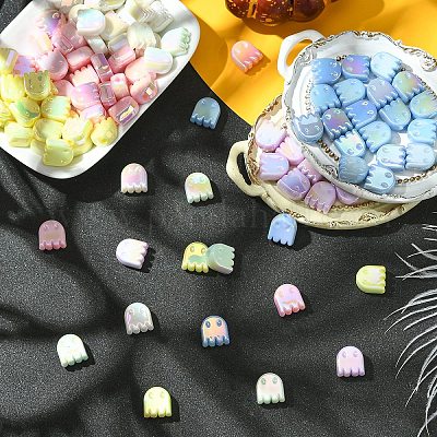 20 Stück Acrylperlen mit UV-Beschichtung&nbsp;OACR-YW0005-01-1