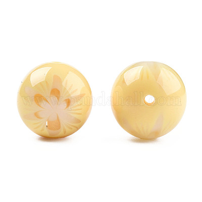 Fiore perline resina opaca&nbsp;RESI-T054-001A-1