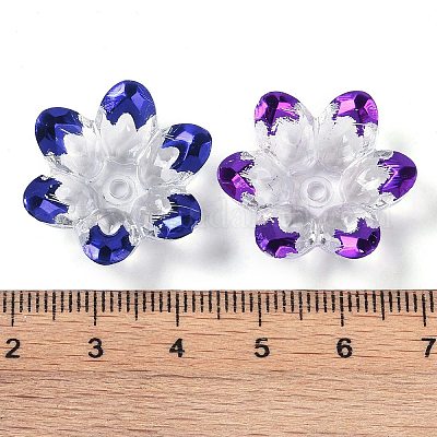 Placage de capuchons de perles en acrylique&nbsp;OACR-H118-06-1