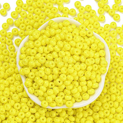 Imitation jade 3/0 perles de verre&nbsp;SEED-Z001-A-B17-1