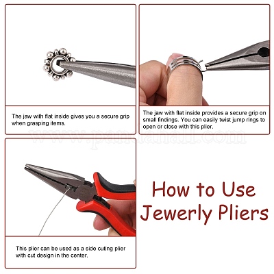Jewelry Pliers, #50 Steel(High Carbon Steel) Wire Cutter Pliers, Gunmetal,  Yellow, 135x55mm