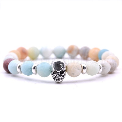 Braccialetti di stirata amazonite naturale&nbsp;OR4377-5-1