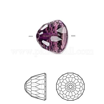 Perline di strass di cristallo austriaco 5542-8mm-204(U)-1