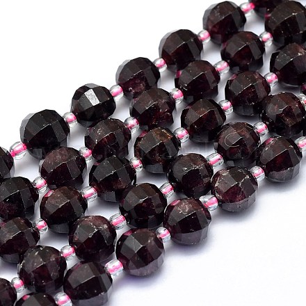 Chapelets de perles de grenat naturel G-K306-A06-10mm-1