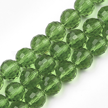 Chapelets de perles en verre transparent GLAA-R095-6mm-14-1