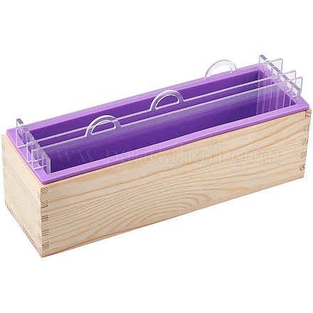 Wholesale AHANDMAKER Loaf Soap Mold + Silicone Wooden Box +