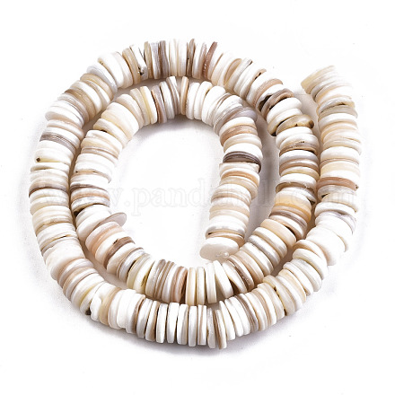 Eau douce naturelle de coquillage perles brins X-SHEL-N003B-02-1