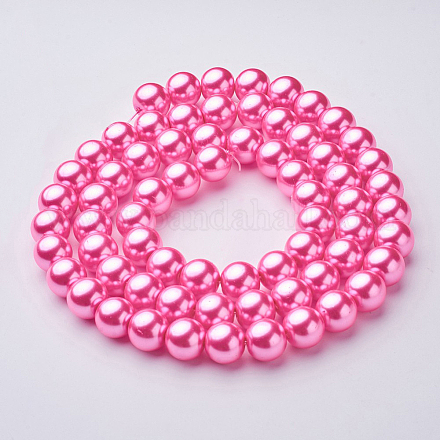 Glass Pearl Beads Strands HY-12D-B54-1