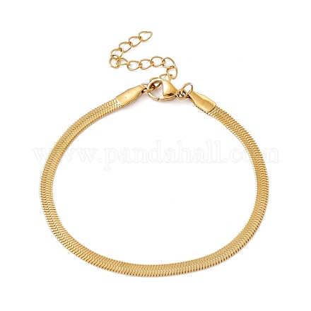 304 bracelet chaines chevrons acier inoxydable homme femme BJEW-D450-01G-01-1