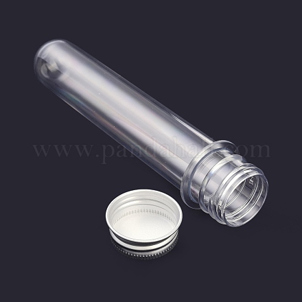 カラムプラスチック詰め替えボトル  スクリューキャップ付き  シャンプー用  ローション  クリームサブパッケージ  透明  3.15x14.1cm  穴：22mm  容量：40ml（1.35fl.oz） MRMJ-K013-07-1