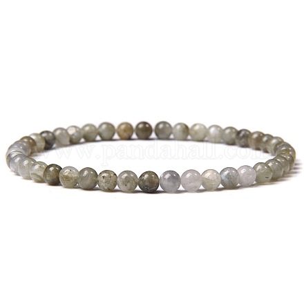 Natur Labradorit Perlen Stretch-Armbänder RM4767-3-1