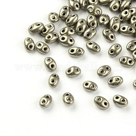 Perles de rocaille avec 2 trou X-GLAA-R159-576-1