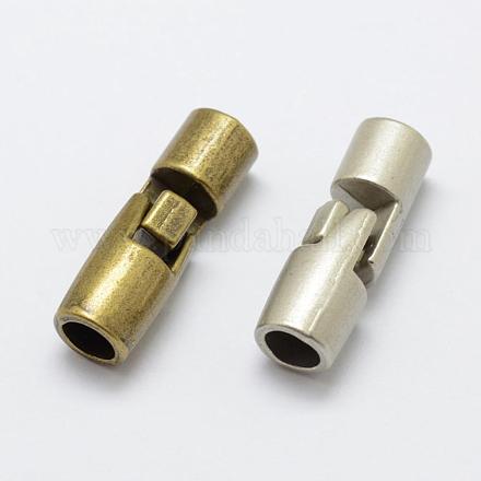 Zinc Alloy Snap Lock Clasps PALLOY-K078-01-RS-1