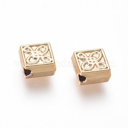 Long-Lasting Plated Alloy Beads PALLOY-E576-02G-1
