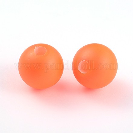 Half Drilled Frosted Round Shell Pearl Beads fit for Ball Stud Earrings BSHE-J010-03-1