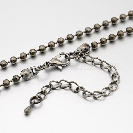 Fabrication de collier de chaîne de boule de fer MAK-J009-04B-1