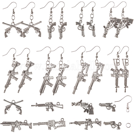 SUNNYCLUE Gun Shape DIY Dangle Earrings Making DIY-SC0009-60-1