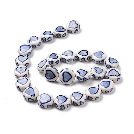Chapelets de perles en porcelaine manuelle PORC-M538-04-1