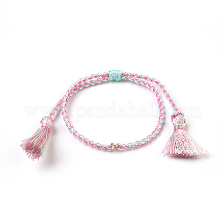 Braided Nylon Cord Bracelets BJEW-O167-01C-1