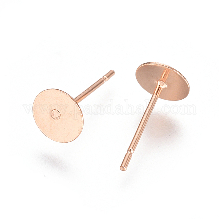 Accessoires de puces d'oreilles en 304 acier inoxydable STAS-E484-67G-RG-1