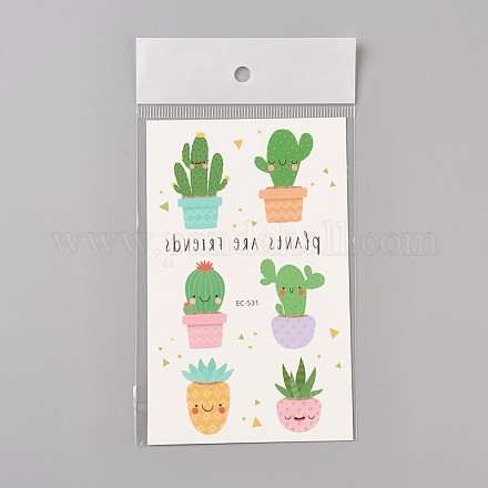 Removable Fake Temporary Water Proof Cartoon Tattoos Paper Stickers AJEW-WH0061-C02-1