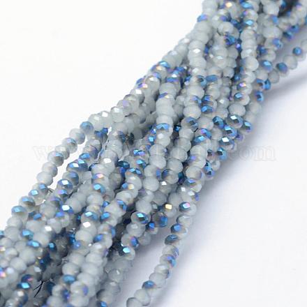 Chapelets de perles en verre électroplaqué EGLA-J144-HP-C05-1