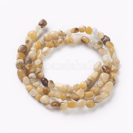 Topazio naturale perle di giada fili G-F465-27-1