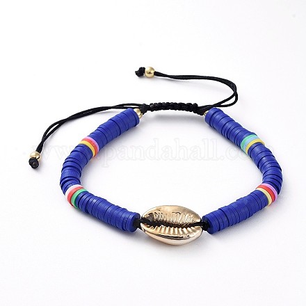 Bracelets réglables de perles tressées avec cordon en nylon BJEW-JB04886-03-1