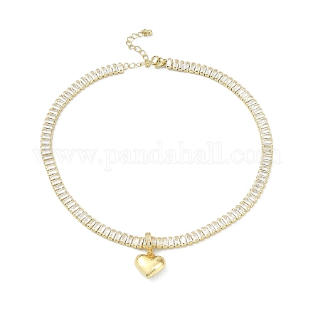 Laiton bracelets de charme de coeur BJEW-F450-03G-1