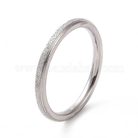 Текстурированное 201 простое тонкое кольцо из нержавеющей стали для женщин RJEW-I089-26P-1