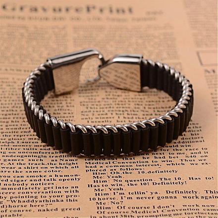 Leather Cord Bracelets BJEW-F219-39-1