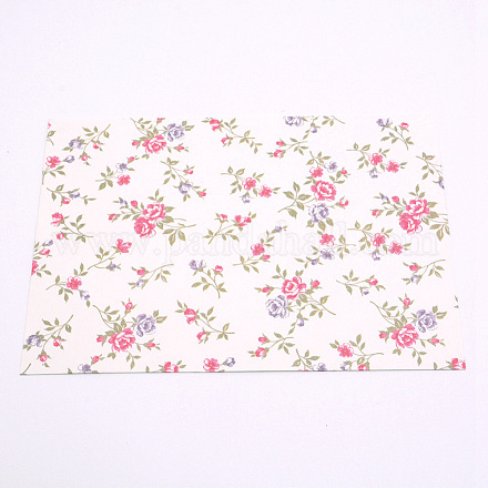 紙の封筒  花柄  長方形  レモンシフォン  12.5x17.5x0.02cm DIY-WH0204-27G-1