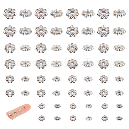 Unicraftale 304 perles d'espacement en acier inoxydable STAS-UN0045-21P-1
