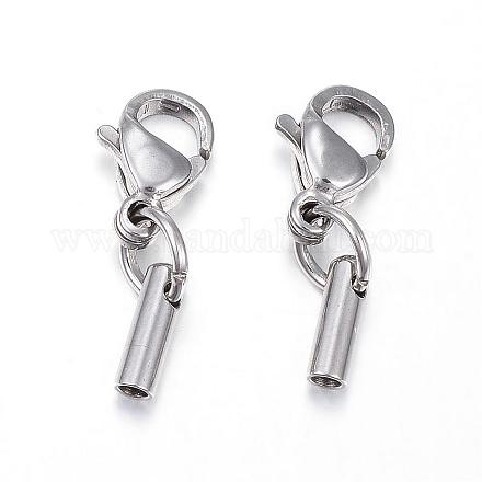 304 Stainless Steel Lobster Claw Clasps STAS-E119-A09-1.5mm-1