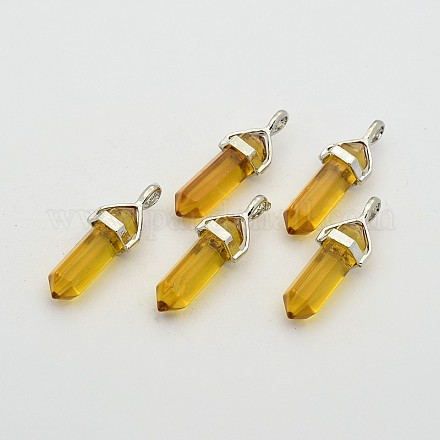 Colgantes puntiagudos de cristal de bala facetados G-J273-A01-1