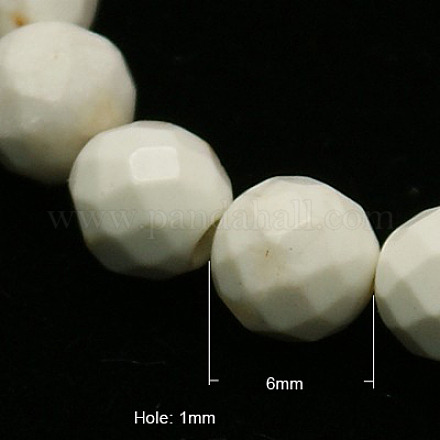 Brins de perles de magnésite naturelle TURQ-P027-41-1