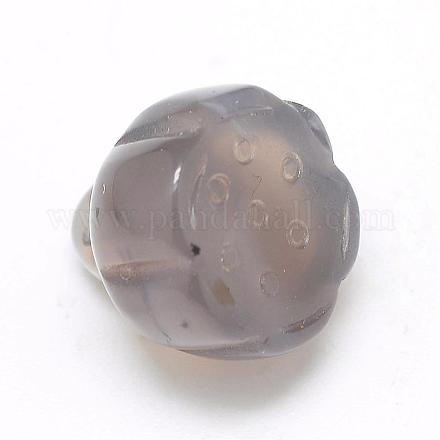 Natural Grey Agate Charms G-R385-04-1