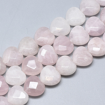 Chapelets de perles en quartz rose naturel G-S357-E02-07-1