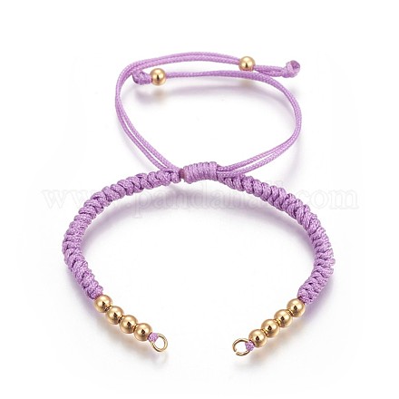 Fabrication de bracelets de perles tressées en nylon BJEW-F360-F10-1